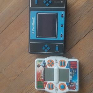 2 Hand held Video Games. 1 Tiger "Bo Jackson Football,and Baseball"